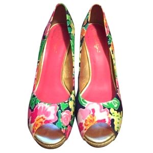 Lilly Pulitzer Resort Chic Gateway Floral Wedge 6